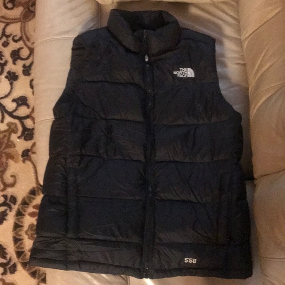 Boys Black North Face Vest Size 18-20 (XL)